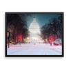 Midnight at the Capitol (R-1) Framed photo paper poster