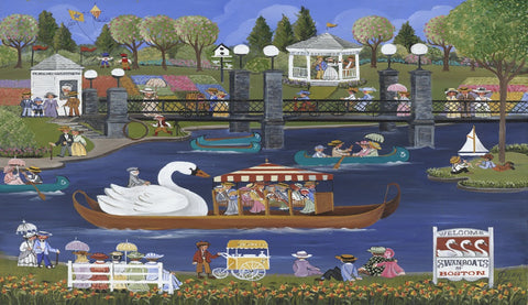 (Z-2) Swan Boats of Boston - Monumental Products